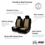 Jeep Cordura seat cover features