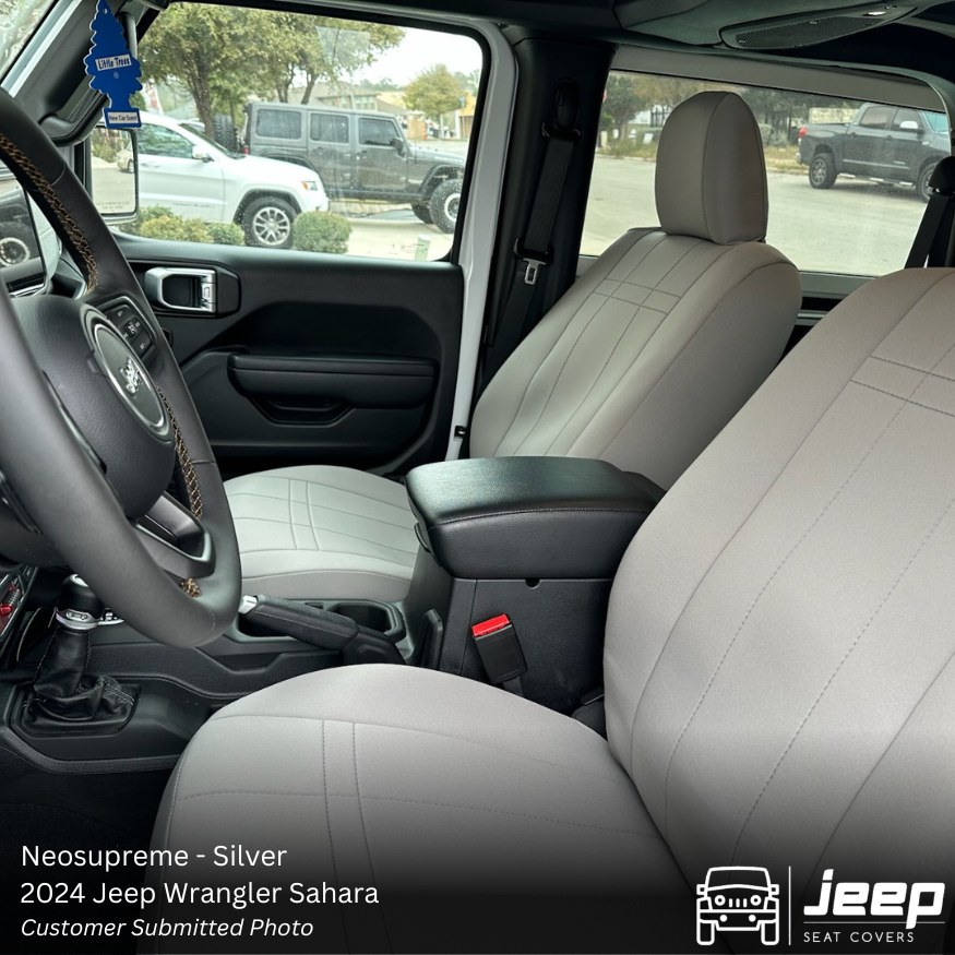 wrangler seat covers in light grey