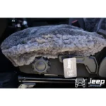 sheepskin seat covers side controls