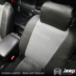 leatherette - black with charcoal