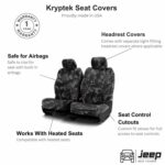 Jeep Kryptek camo seat cover features