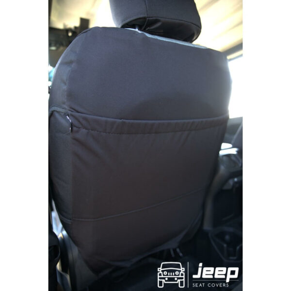 cordura seat covers rear pocket view
