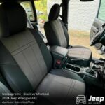 wrangler 2024 4XE - black with charcoal seat covers for front seats